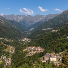 Valle Cervo, panoramica da Oriomosso