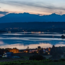 Tramonto sul lago di Viverone