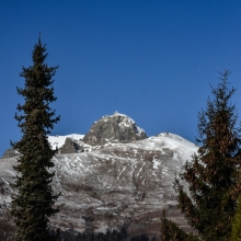 Il monte Mucrone visto dal parco della Burcina