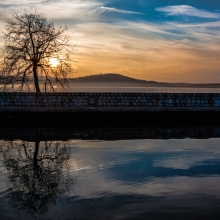 Tramonto sul lago di Viverone