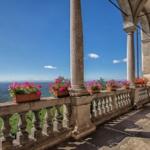 Panorama dal terrazzo del santuario di Graglia