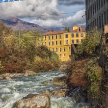 Biella, torrente cervo e vecchie fabbriche