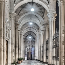 Biella, il porticato del Duomo